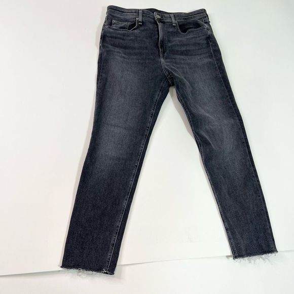 Rag & Bone Skinny Jeans Women's 33 Black Nina High Rise Waist Slim Fit - Picture 1 of 10
